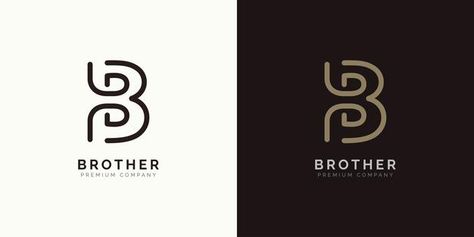 Letter b logo design initial b brand des... | Premium Vector #Freepik #vector #logo #wedding #business #gold B Logo Design Letter, Kb Logo, Letter B Logo Design, Single Letter Logo Design, B Logo Design, Single Letter Logo, Letter B Logo, Shadow Logo, Initial B