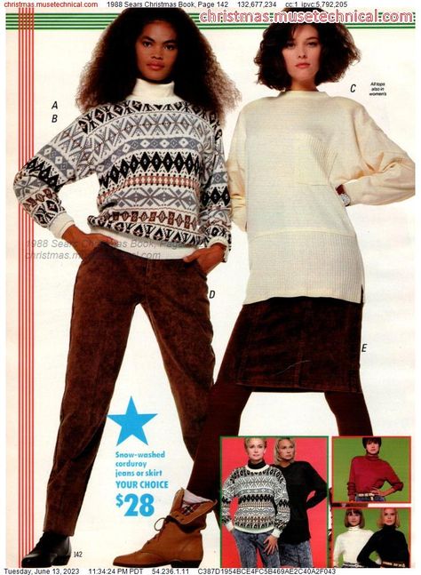 Black 80s Fashion, Sears Christmas Catalog, 1980s Outfits, Decades Fashion, 1980’s Fashion, Clothing Reference, Fashion 80s, 80s And 90s Fashion, Christmas Catalogs