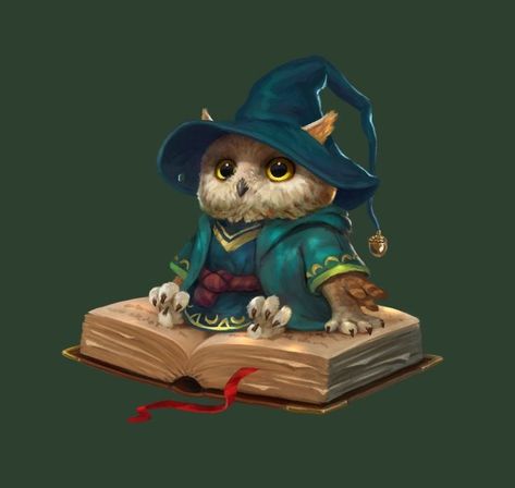 Dnd Ideas, Dnd Characters, Art Characters, Fantasy Character Design, Fantasy Creatures, Character Ideas, Dungeons And Dragons, Wizard, Owls