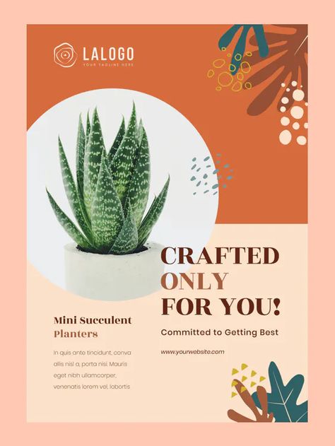 Plant Flyer Template AI, EPS, PDF, PSD Garden Flyer Design, Plant Poster Design, Plant Brochure, Skincare Advertisement, Plant Advertisement, Canva Layout Ideas, Plants Guide, Brochure Templates Free Download, Pet Advertising