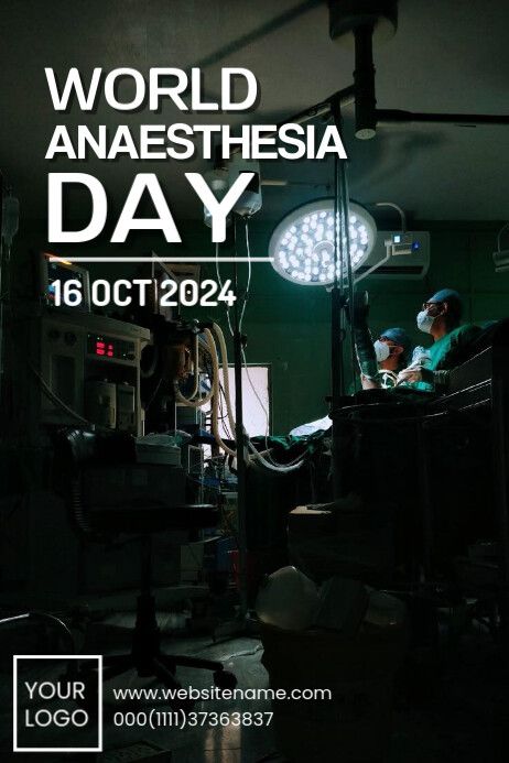 Black  World Anaesthesia Day Poster World Anaesthesia Day, Linkedin Background Image, Linkedin Background, Linkedin Banner, Kindle Book Cover, Concept Map, Campaign Posters, Blog Header, Facebook Event