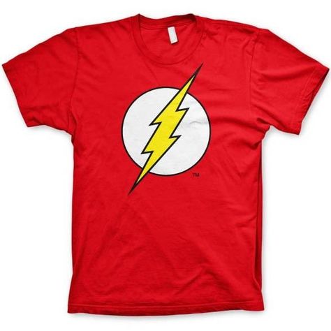 The Flash Logo T Shirt - As Worn By Sheldon The Flash Logo, Hero Clothes, Flash Logo, Diy Minecraft, Superhero Shirt, Grant Gustin, Screen Printing Designs, Big Bang, The Flash