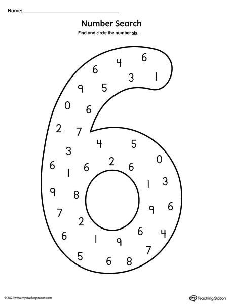 Number Recognition Preschool, Preschool Math Curriculum, Number Recognition Worksheets, Number Search, Preschool Number Worksheets, School Kids Activities, Math Journal, Kids Worksheets Preschool, Number Five