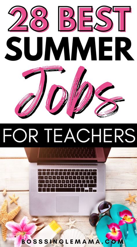 Are you a teacher who's looking for ways to make extra money over the summer? Getting a summer job could put extra cash in your pocket! There are lots of summer side hustles that are perfect for teachers, including ways to make money online or offline!