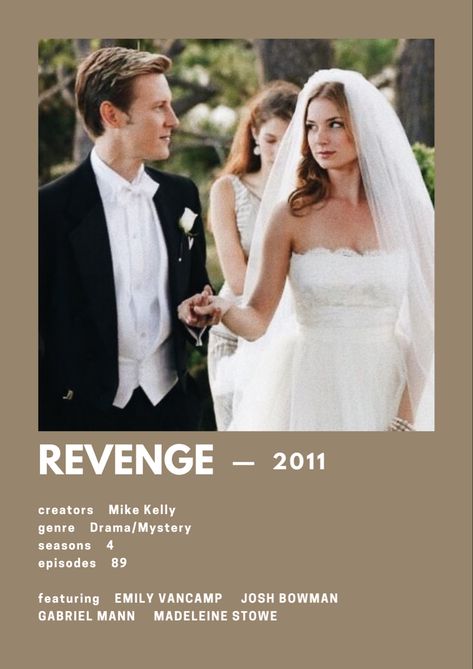 Revenge Tv Show, Josh Bowman, American Tv Show, Posters Minimalist, Polaroid Posters, Emily Vancamp, Film Posters Minimalist, Film Posters, Season 4