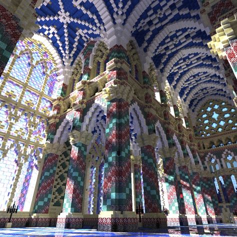 Cathedral Minecraft Ideas, Minecraft Cathedral Interiors, Castle Interior Minecraft, Castle Minecraft Blueprints, Minecraft Castle Interior Ideas, Minecraft Castle Interior, Minecraft Cathedral, Minecraft Castle Ideas, Minecraft Palace