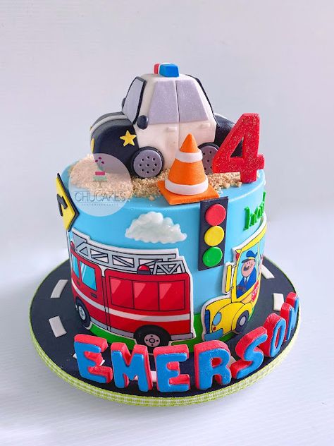 Police Car Cake, Police Cake, Police Car Cakes, Firetruck Cake, Icing Sheets, Car Cake, Police Cars, Cake Designs, Butter Cream