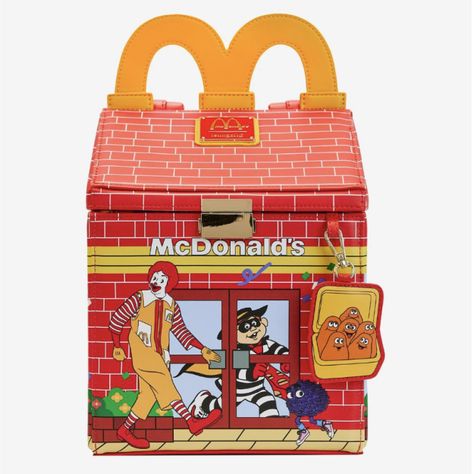 Happy Meal Box, Mcdonald's Happy Meal, Mini Mochila, Loungefly Bag, Happy Meal Mcdonalds, Zipper Charms, Happy Meal, The Lion King, Red Bricks