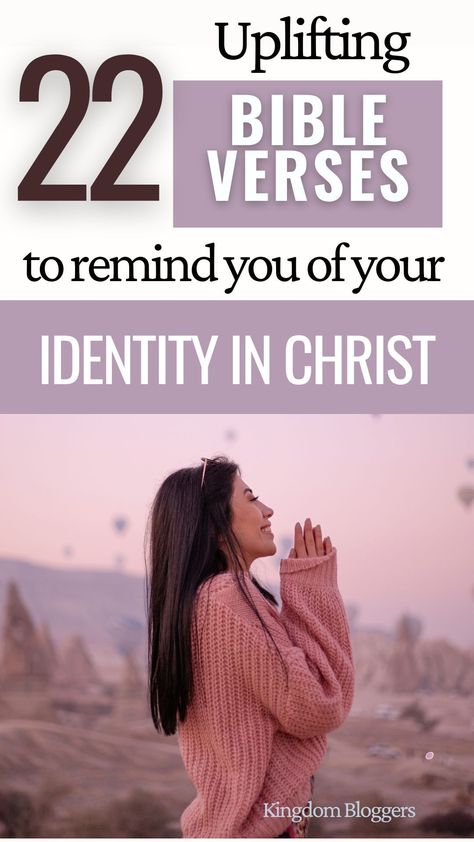 Did you know that scripture is literally filled with Bible verses to remind us of who we truly are? No matter what roles you play in life, these 31 Bible verses about Identity in Christ will give you confidence and courage and uplift you. Bible Verse About Identity, Identity In Christ Verses, Favorite Bible Verses For Women, Verses About Identity, Bible Verses About Confidence, Devotion Ideas, Verses About Friendship, Uplifting Bible Verses, Bible Verses For Women