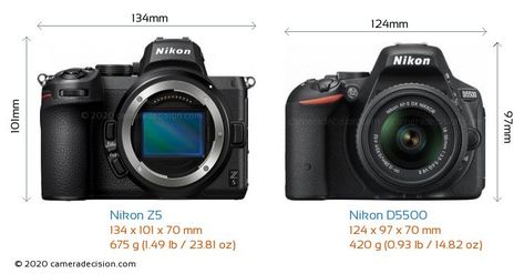 Read our detailed comparison of the Nikon Z5 vs Nikon D5500 to find out their strengths and weaknesses, and decide which one to choose. Nikon Z5, Nikon D5500, Nikon D5600, Strengths And Weaknesses, Camera Nikon, Mirrorless Camera, Sports Photography, Focal Length, Dslr Camera