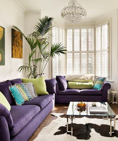 Matching Purple Couches in Living Room Purple Living Room Furniture, Purple Living Room Ideas, Traditional Living Room Furniture, Purple Couch, London Living Room, Furniture Placement Living Room, Purple Living Room, Cute Living Room, Furnitur Ruang Keluarga