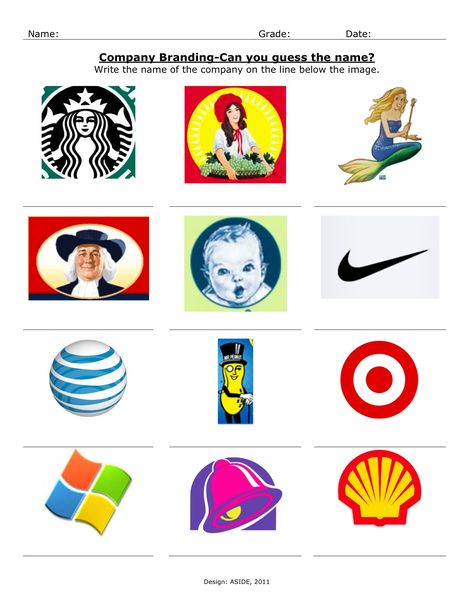 Innovation Design In Education - ASIDE: Designing Information for Media Literacy Education Advertising, Media Literacy Lessons, Logo Quiz Answers, Guess The Logo, Corporate Logos, Environmental Print, Logo Quiz, Teacher Toolkit, Literacy Worksheets