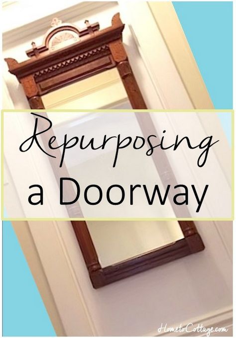 Closing Off A Doorway Diy, 100 Year Old House, Hallway Door, Front Stairs, Simple Decorating, Doorway Decor, Baseboard Molding, Thrifty Decor Chick, Entrance Table