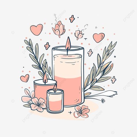 doodle cute candle self care self care candle png Candle Doodle, Candle Png, How To Make Doodle, Candle Background, Candle Theme, Candle Illustration, Candle Clipart, Lilin Aroma, Doodle Clipart