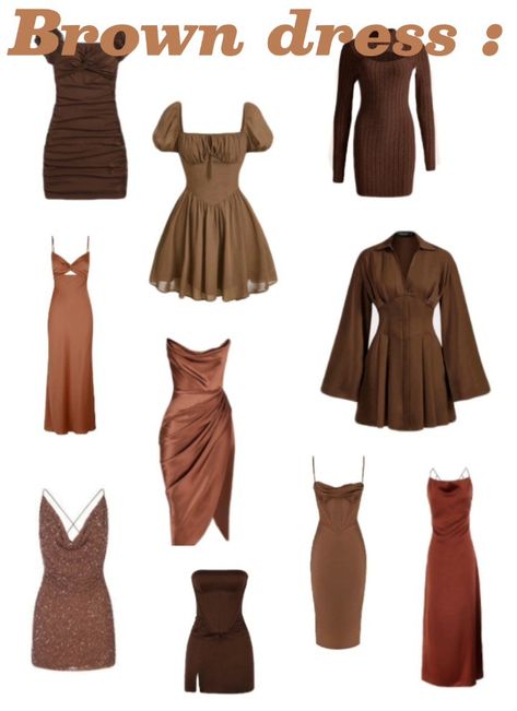 Formal Earthy Outfits, Boho Birthday Party, Visual Dictionary, Earthy Outfits, Cute Dress Outfits, Mcu Dr, Boho Birthday, Fashion Inspiration Design, Brown Dress