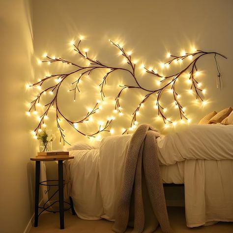 Takken Decor, Lighted Tree Branches, Twig Lights, White Birch Trees, Christmas Light Installation, Lighted Branches, Led Tree, Festival Diy, Viria