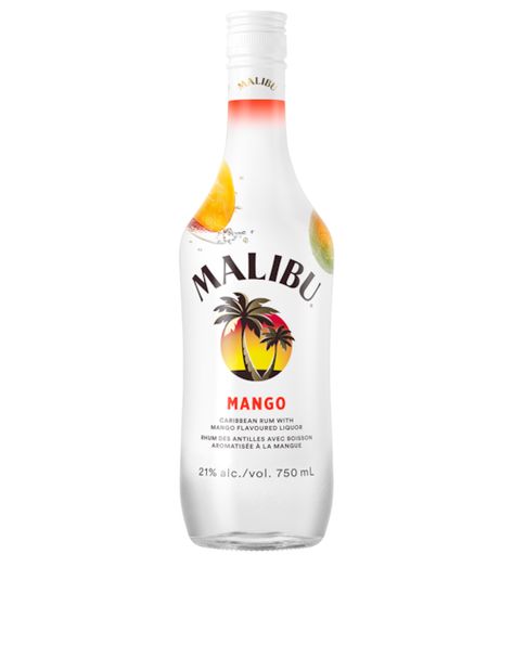 Malibu Mango Frozen Daiquiri - Malibu Rum Drinks Peach Rum, Malibu Rum Drinks, Malibu Pineapple, Coconut Rum Drinks, Malibu Drinks, Mango Rum, Frozen Daiquiri, Strawberry Liqueur, Flavored Rum