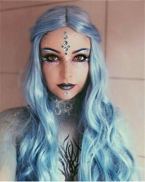 Halloween Makeup Ideas For Women, Coachella Makeup, Halloween Makeup Ideas, Rave Makeup, Fairy Makeup, Elf Makeup, Makeup Rooms, Straight Lace Front Wigs, Fantasias Halloween