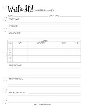 Great for authors writing books, this printable planner page maps out the scenes, POV and revelations in a specific chapter. Free to download and print Book Chapter Planning Template, Chapter Writing Template, Novel Planning Templates Free, Novel Planning Aesthetic, Writing Planner Novel, Chapter Planning Template, Book Writing Planning Template, Book Writing Template Free Printable, Book Planning Template