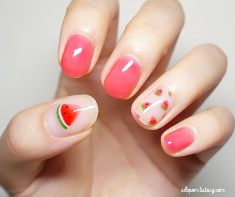 Watermelon Nail Art, Boho Nails, Watermelon Nails, Lavender Nails, Modern Nails, Nails Only, Colorful Nail Designs, Short Nail Designs, Cool Nail Designs