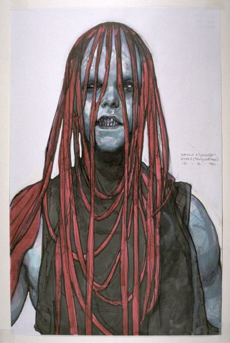 Star Wars Concept Artist Says Original Darth Maul Design Terrified George Lucas Iain Mccaig, World Book Encyclopedia, Phantom Menace, Star Wars Concept Art, Scary Clowns, The Phantom Menace, Arte Cyberpunk, Darth Maul, George Lucas