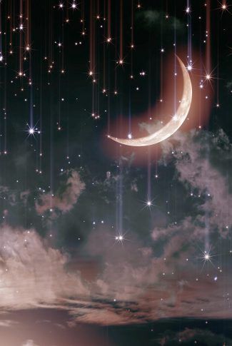 Download Moon and Falling Stars Wallpaper Starry Night Wallpaper, Moon And Stars Wallpaper, November Wallpaper, 26 November, Iphone Wallpaper Tumblr Aesthetic, Best Iphone Wallpapers, Galaxy Art, Star Wallpaper, Beautiful Moon