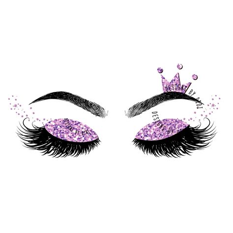 Eyelash Picture Art, Eyelash Painting, Gold Lashes, Lash Room Ideas, Esthetician Inspiration, Makeup Backgrounds, Lash Logo, Lip Logo, Emerald Nails