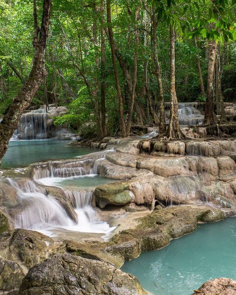 Erawan National Park, Nice Life, Background Nature, Scenery Photos, Amazing Landscapes, Nature Wallpapers, Nature Scenery, Nature Background, National Photography