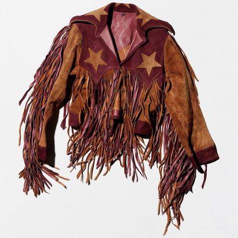 Cowboy Aesthetic, Cowboy Costume, Vintage Suede Jacket, Looks Country, Cowboy Outfits, Suede Fringe Jacket, Poses References, A Jacket, Vintage Suede