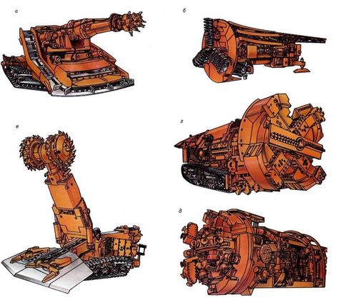 Mining Concept Art, Construction Mech, Chris Foss, Scifi Environment, Warhammer Imperial Guard, Mining Machine, Sci Fy, Futuristic Vehicles, Vehicle Concept