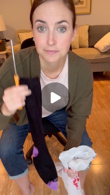 EquipMeOT with Lindsay DeLong on Instagram: "This is another great “free” or “ use what you have” option for compression sock management! I’ve been using this trick in a pinch for years and it’s never failed.   #occupationaltherapy #otstudent #cota #homehealth #pregnancy #caregiver #homehealthnurse #physicaltherapy #arthritis #chronicdisease #chronicillness #lymphedema" Sock Hack, Hershey Brownies, Knee Surgery Recovery, How To Make Socks, Home Health Nurse, Senior Exercises, Calf Stretches, Life Hackers, Support Socks