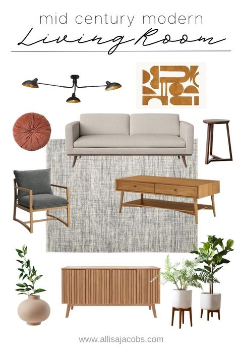 mid century modern ideas for living room Mid Century Modern Living Room Design, Mid Century Modern Living Room Decor, Modern Grey Living Room, Mid Century Modern Interior Design, Mid Century Interior, Mid Century Living, Mid Century Living Room, Mid Century Modern Living, Mid Century Modern Living Room