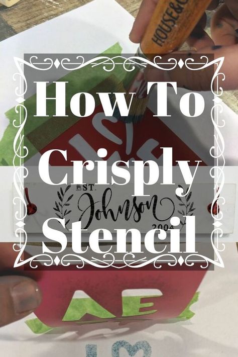 Diy Stencils For Wood Signs, Paint For Stenciling, How To Paint With Stencils, Essential Stencils Ideas, Stencilled Furniture, Stencil Crafts Projects, How To Stencil, Diy Stencils For Painting, Stencil Art Ideas Design