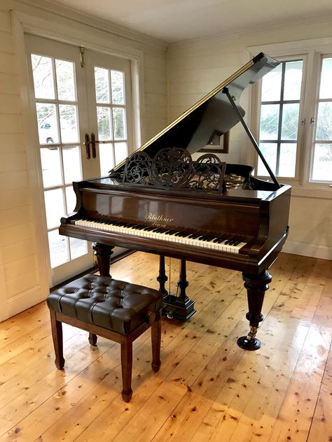 Bluthner Piano, Grand Piano Decor, Cool Piano, Piano Living Rooms, Miniature Piano, Swedish Interior Design, Old Piano, Piano For Sale, Piano Decor