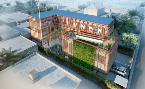 Gallery - USGBC partners with HOK to design Haiti Orphanage and Children’s Center - 2 Passive Design, Outdoor Balcony, Natural Ventilation, Industrial Buildings, Sustainable Architecture, Green Building, Commercial Interiors, Sustainable Design, Green Living