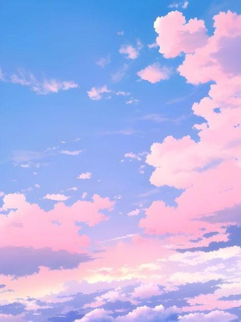 Anime Cloud Wallpaper, Aesthetic Backgrounds Horizontal, Cloud Wallpapers, Sky Backgrounds, Best Wallpaper Hd, Sky Anime, Pastel Clouds, Minimal Photo, Colorful Clouds