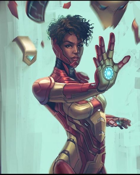 i wanna buy something like a floral wrap dress and that’s new but i don’t hate it artist | @enterrial tags ↴ #marvel #mcu #marvelcomics… Riri Williams Ironheart, Iron Heart Marvel, Iron Man 4, Riri Williams, Black Superheroes, Don Cheadle, Joe Russo, Iron Woman, Iron Man Armor