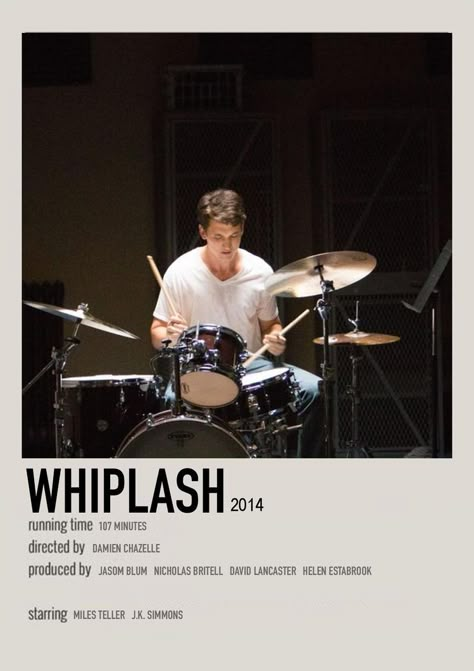 Whiplash Polaroid Poster, Whiplash Minimalist Poster, Poster Polaroid Movie, Movie Posters Whiplash, Whiplash Movie Poster, Movie Poster Polaroid, Whiplash Poster, Whiplash Movie, Deco Cinema