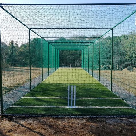 Backyard Cricket Pitch, Multisport Court, Backyard Cricket, Cricket Training, Space Reference, Cricket Academy, Cricket Pitch, School Artwork, Cricket Nets