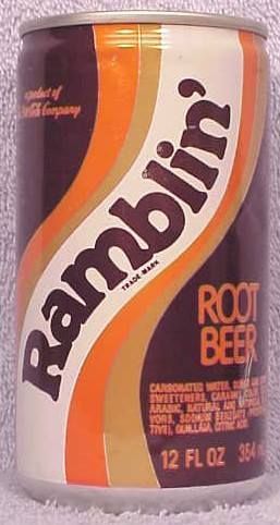 Ramblin' Root Beer clad can photo -product of Coca - Cola 1975-1983) - no high fructose corn syrup just sugar. 60s Packaging, 70s Picnic, Vintage Soda Bottles, Retro Packaging, Old Advertisements, Vintage Packaging, Beer Labels, Retro Recipes, Vintage Beer