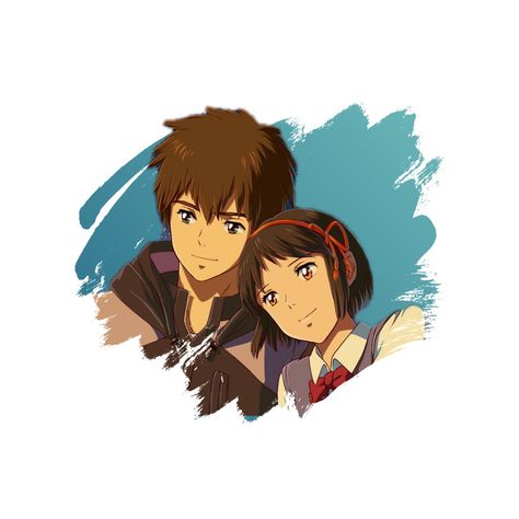 Studio Glibly, Mitsuha And Taki, Makoto Shinkai Movies, Photoshop Wallpapers, Your Name Wallpaper, Makoto Shinkai, Emoji Movie, Your Name Anime, Animated Love Images