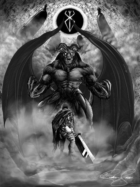 Berserk: Guts vs Zodd by ARTofSCS on DeviantArt Nosferatu Tattoo, Berserk Zodd, Nosferatu Zodd, Berserker Tattoo, Alita Battle Angel Manga, Berserk Anime, Berserk Guts, Berserk Manga, Autodesk Sketchbook