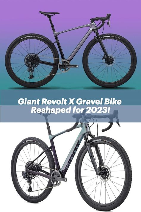 Just last year Giant completely overhauled their Revolt carbon gravel bike for tougher modern gravel racing, but it looks like 2023 will see another overhaul with a reshaped Revolt X adapted for front suspension to take on even more rugged terrain. An eagle-eyed reader alerted up to a slow leak Down Under of the new MY23 Giant Revolt X gravel bikes, dripping with 40mm of Fox & RockShox forks and a shift to wide 1x SRAM drivetrains… Giant Bikes, Gravel Bikes, Gravel Bike, Forks, Bicycle, Bike