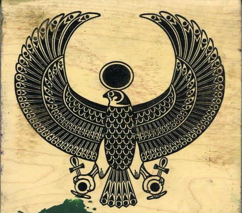 Egyptian Eagle Tattoo, Egyptian Bird Tattoo, Egyptian Eagle, Egyptian Bird, Eye Of Ra Tattoo, Egyptian Design Pattern, Falcon Tattoo, Horus Tattoo, Bird Tattoo Meaning