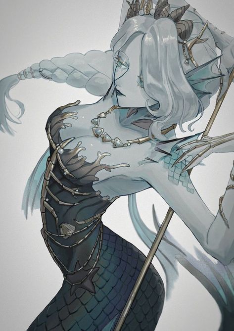 Naiad Identity V, Naiad Idv, Merfolk Character Design, Grace Idv, Identity V Art, Arte Indie, Identity V, Identity Art, Mermaid Art