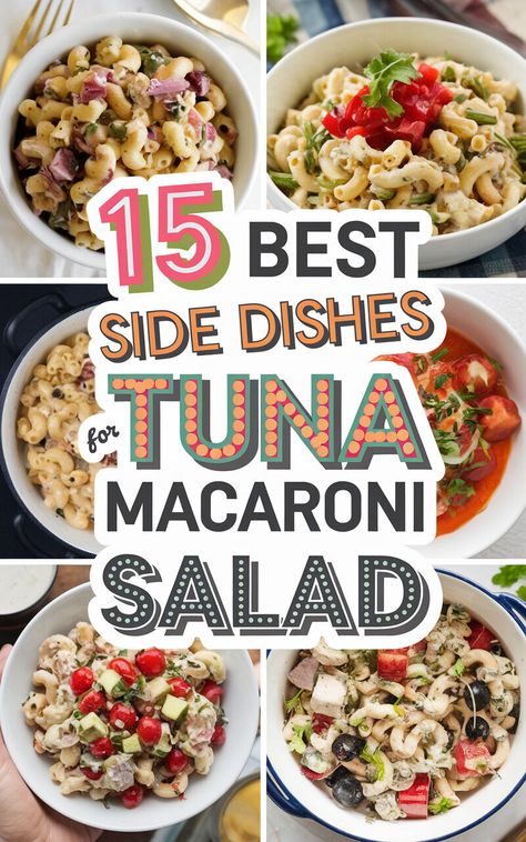 Serve up a feast with these fantastic side dish options to go with your tuna macaroni salad! 🥗🍞 #tunamacaronisalad #sidedishfeast Macaroni Salad With Pineapple, Macaroni Salad With Tuna, Salad With Pineapple, Salad With Tuna, Tuna Macaroni Salad, Tuna Melt Sandwich, Mediterranean Tuna Salad, Tuna Salad Pasta, White Bean Salad