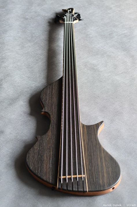 Bass Guitar Art, Violin Design, Custom Bass, Guitar Diy, Diy Instruments, Guitar Photography, Box Guitar, Double Bass, Jazz Guitar