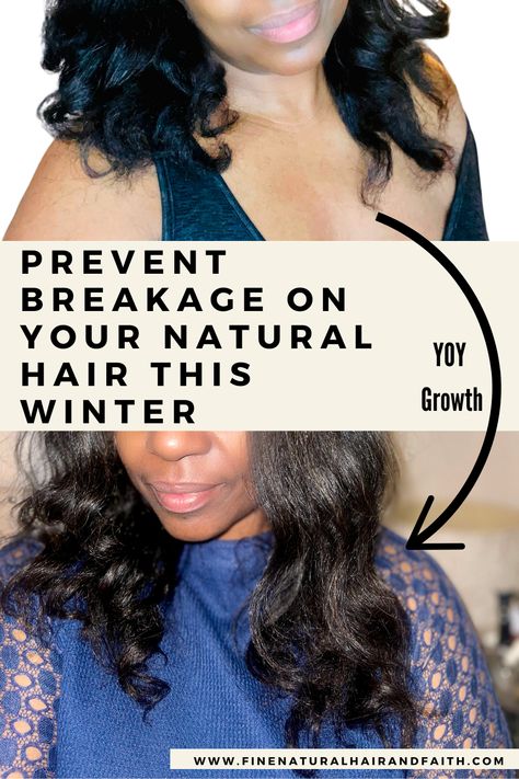 before and after picture of black woman with natural hair showing hair growth over one year after successful winter hair care that prevented hair breakage How To Stop Breakage Hair, Hair Care Essentials, Prevent Hair Breakage, Products For Hair, Winter Hair Care, Length Retention, Hair Winter, Stop Hair Breakage, Deep Conditioning Hair