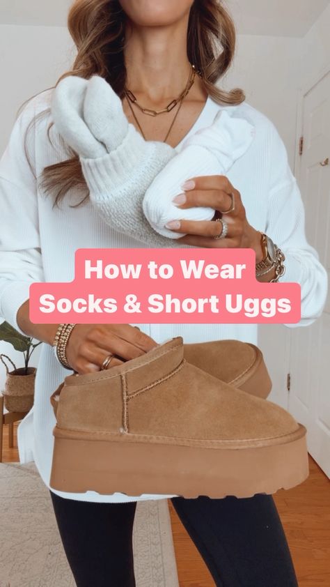 Project Cloud Women;s Platform … curated on LTK Cute Outfit With Uggs, Crew Socks Outfit Leggings, Jeans And Uggs Outfit, Leggings With Socks Outfit, Outfit Ugg Boots, Outfit Ugg, Boots Uggs, Ugg Boots Outfit, Short Uggs