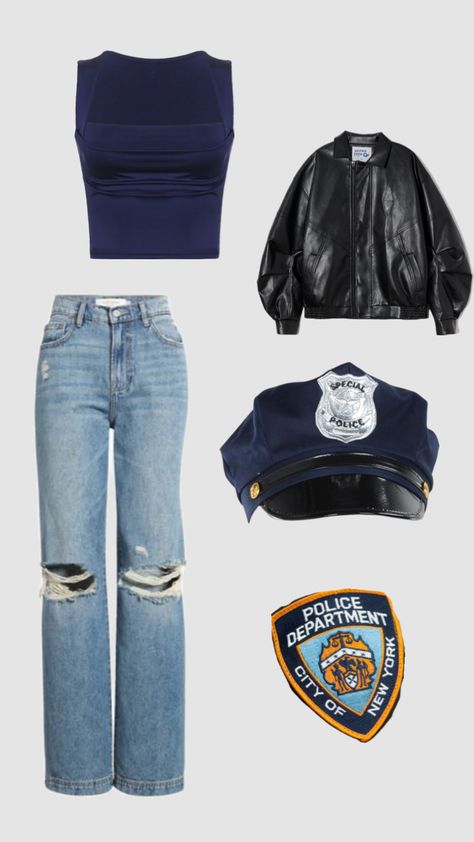 Police Halloween costume Cute Friend Group, Police Halloween, Police Halloween Costumes, Couple Costume Ideas, Police Outfit, Halloween Duos, Cute Cowgirl Boots, Classy Halloween Costumes, Police Costume